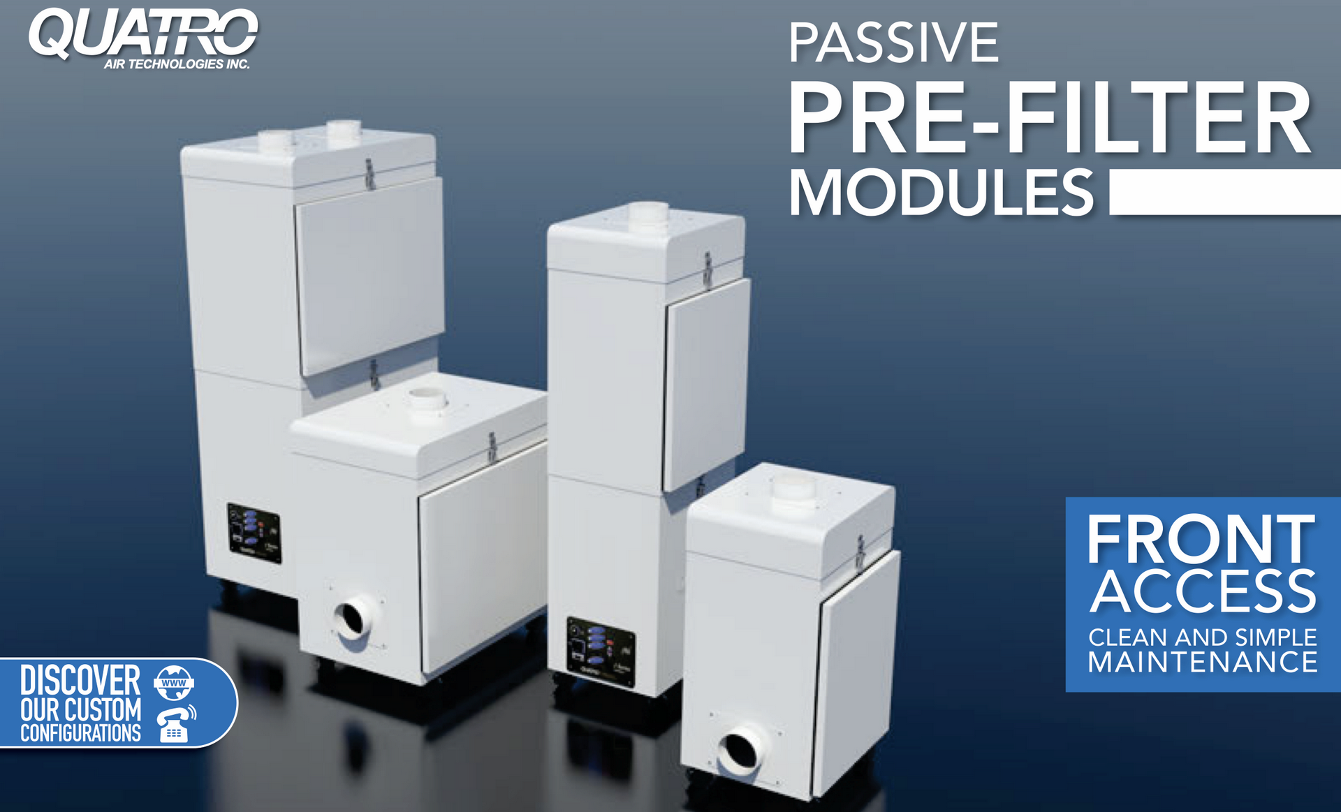 Passive Pre-filter modules for laser fume extractor